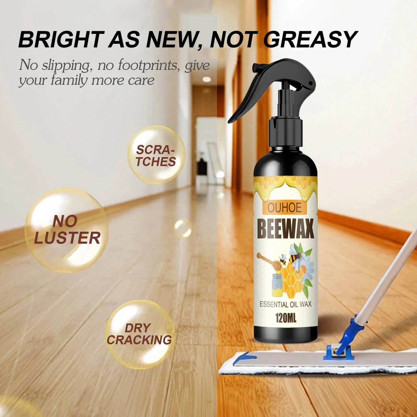 BeeShine Miracle™ – natychmiastowy środek do renowacji mebli drewnianych