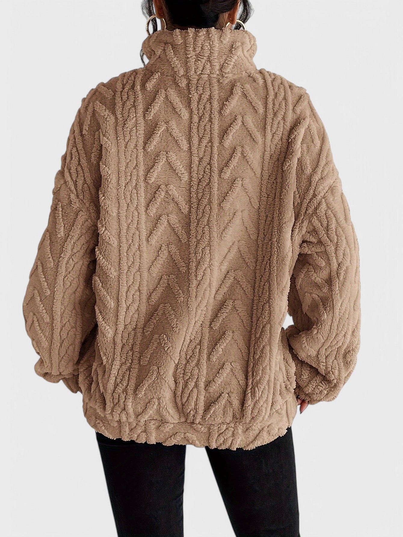 Hazel Elegancki Sweter Fleece