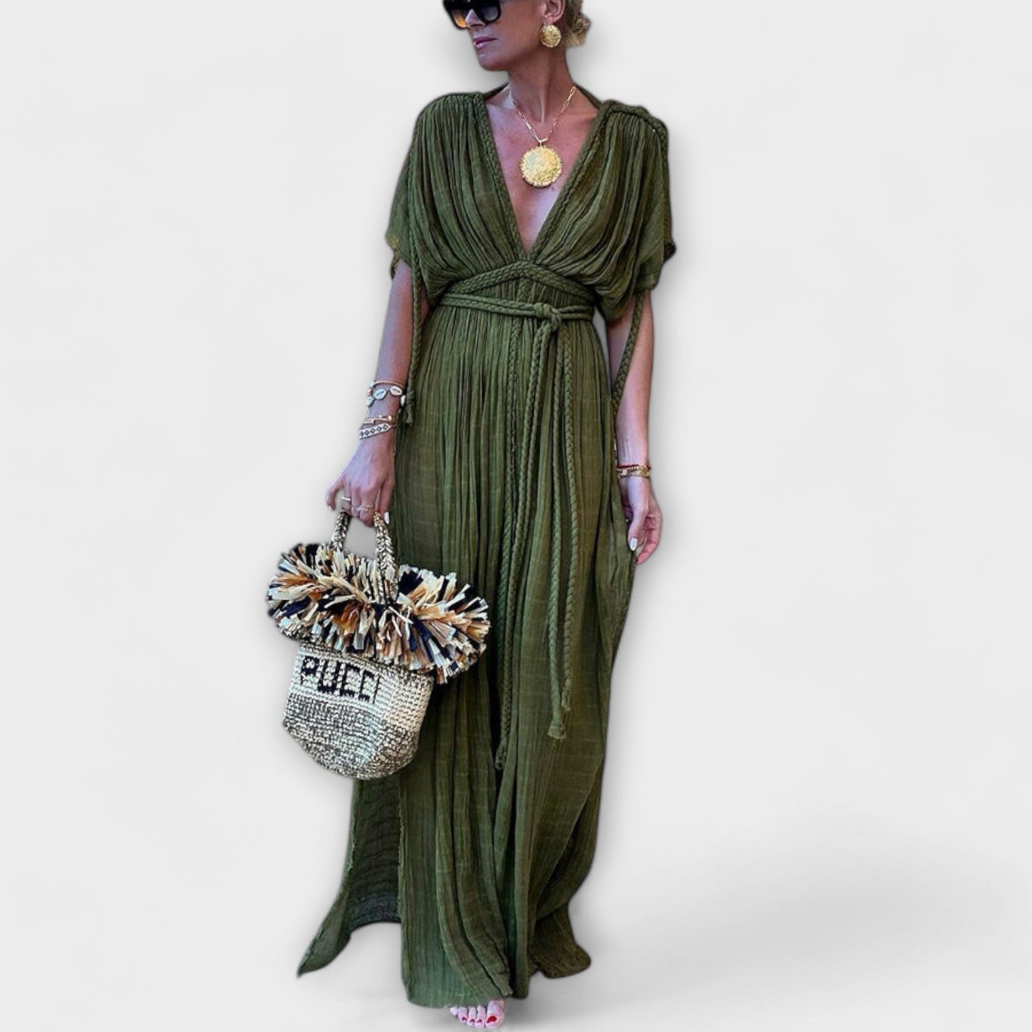 Variant image for Sukienka maxi kimono w greckim stylu-1