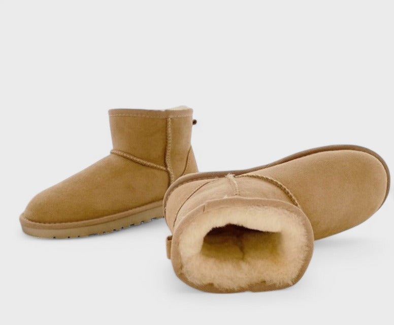 Ravikna Wysokie Skórzane Buty śniegowe