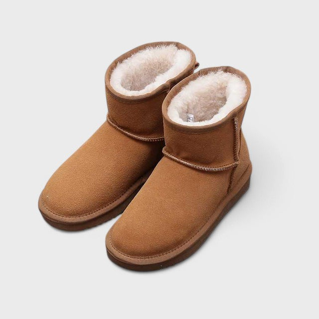 Ravikna Wysokie Skórzane Buty śniegowe