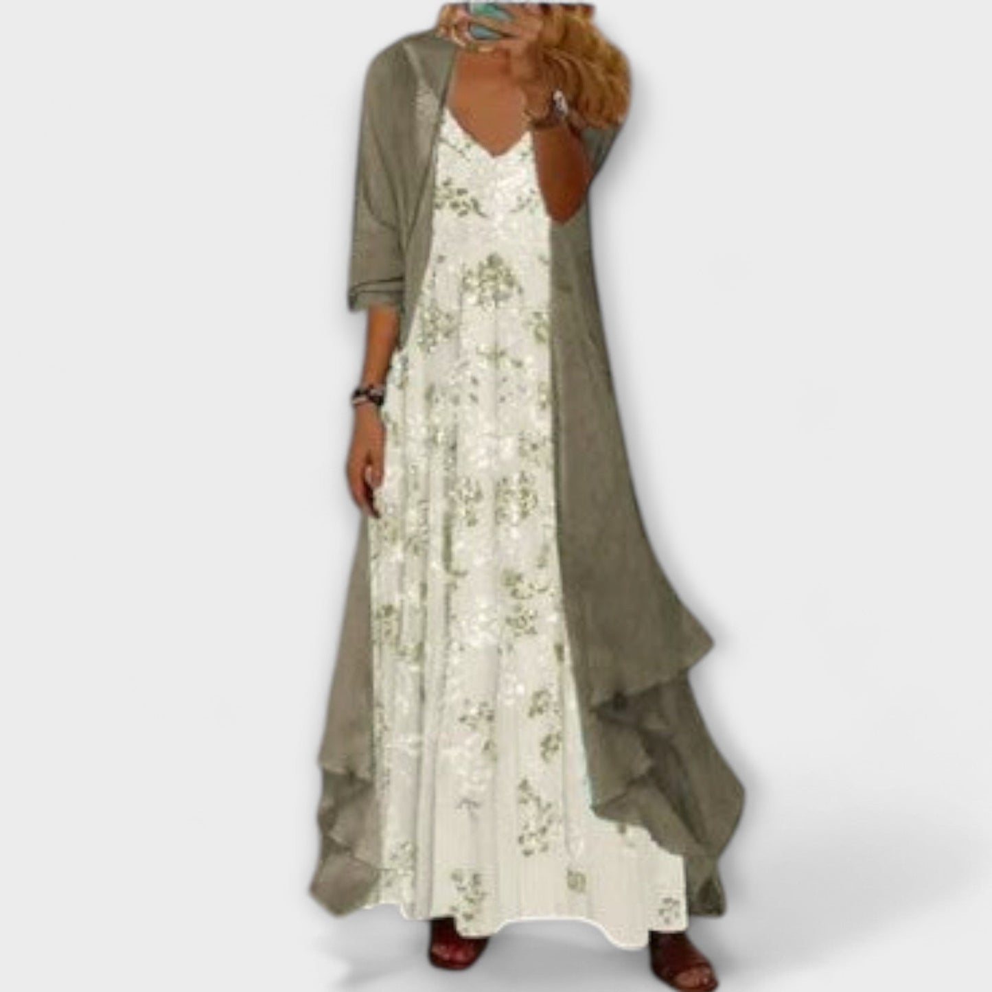 Variant image for Mila - Elegancka zielona sukienka-1