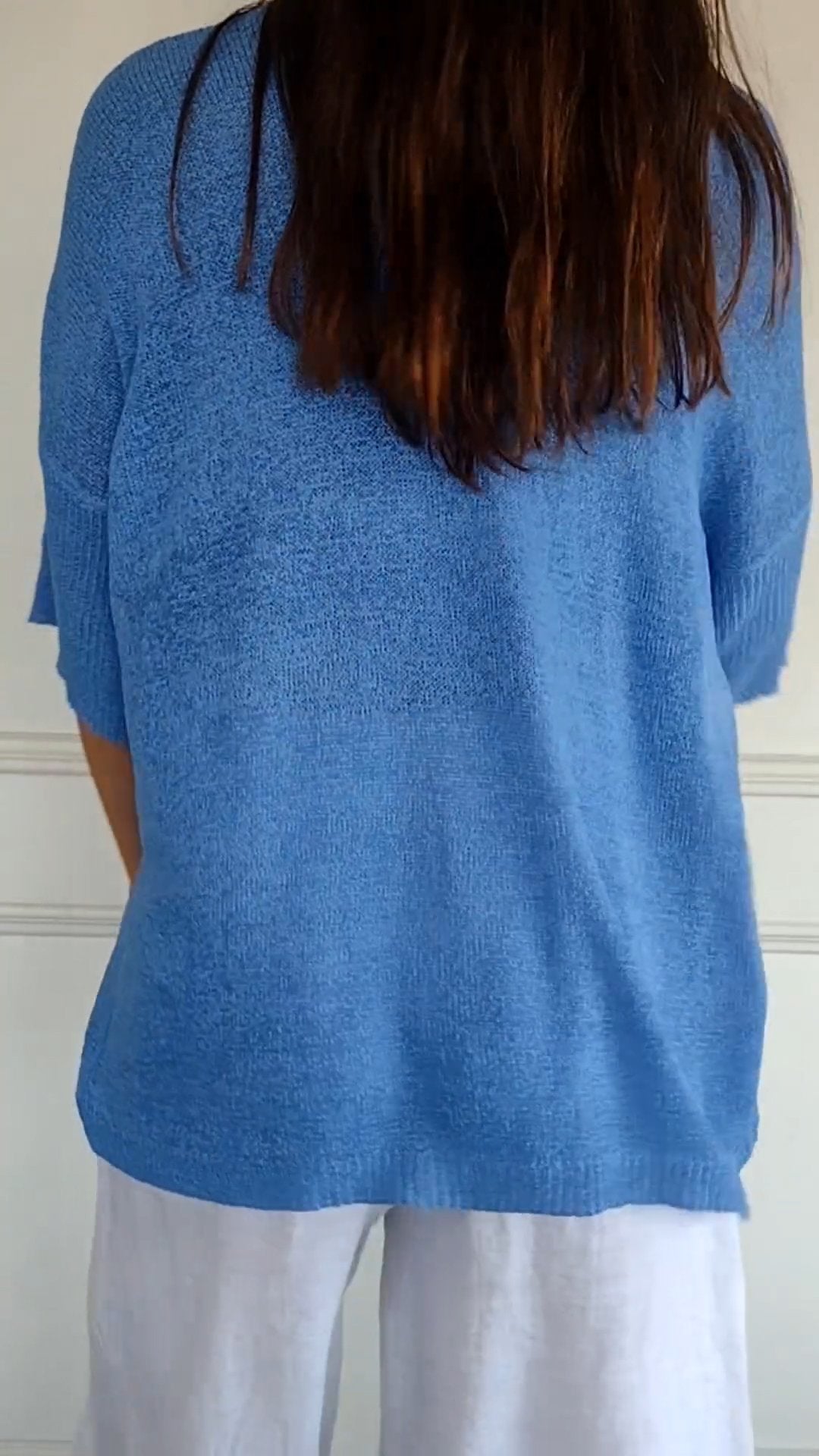 Anna - Top in v -Neck Mesh