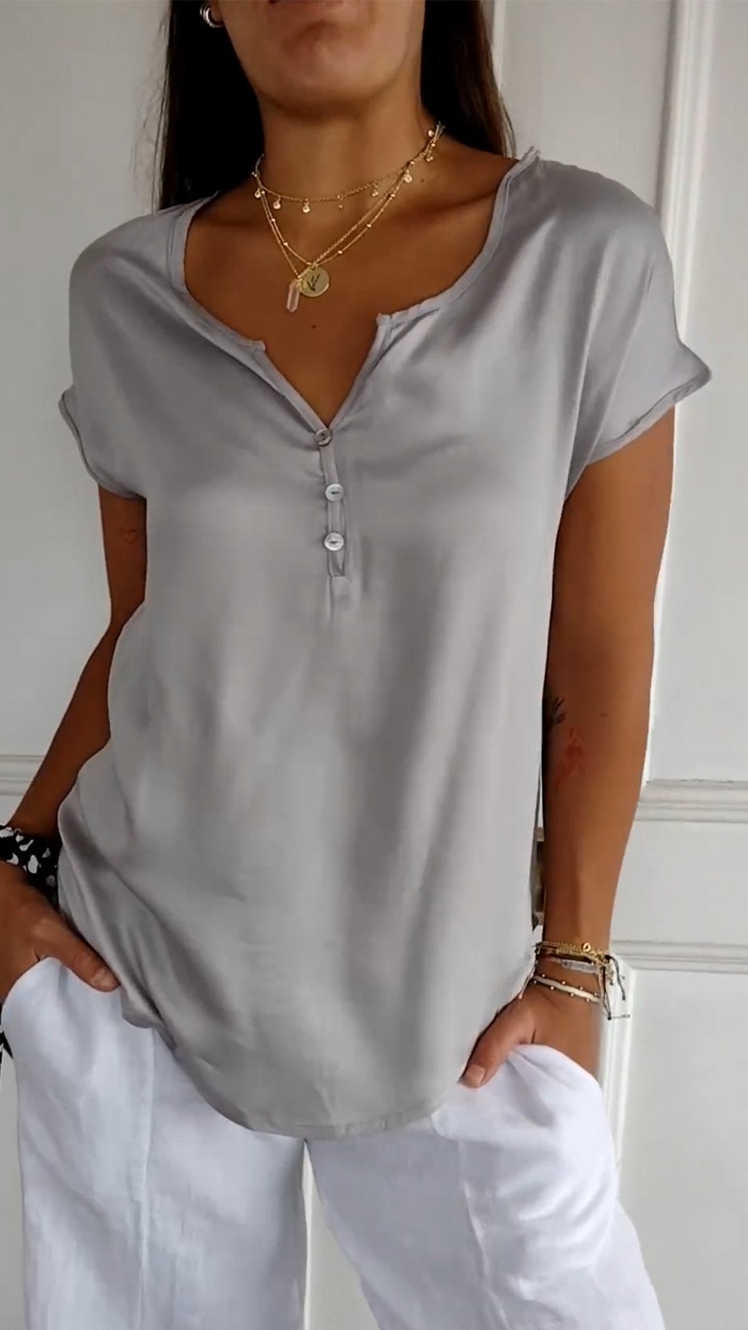 White T -Shirt Kobiet | Letnie odzież dla kobiet | Mia