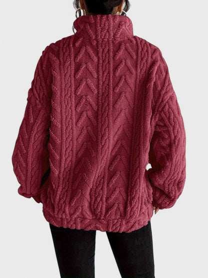 Hazel Elegancki Sweter Fleece