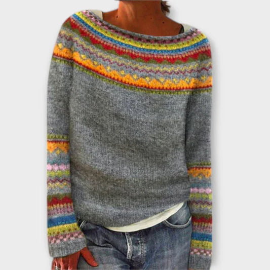 Damskie swetry z dzianiny w stylu vintage