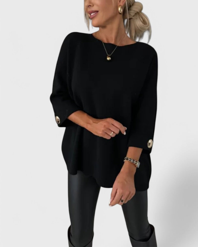 Isabella Elegancka dzianinowa bluzka