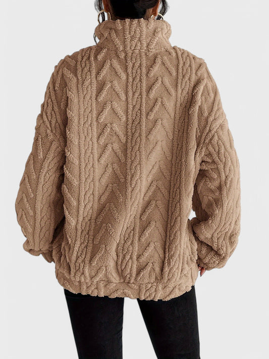 Hazel Elegancki Sweter Fleece