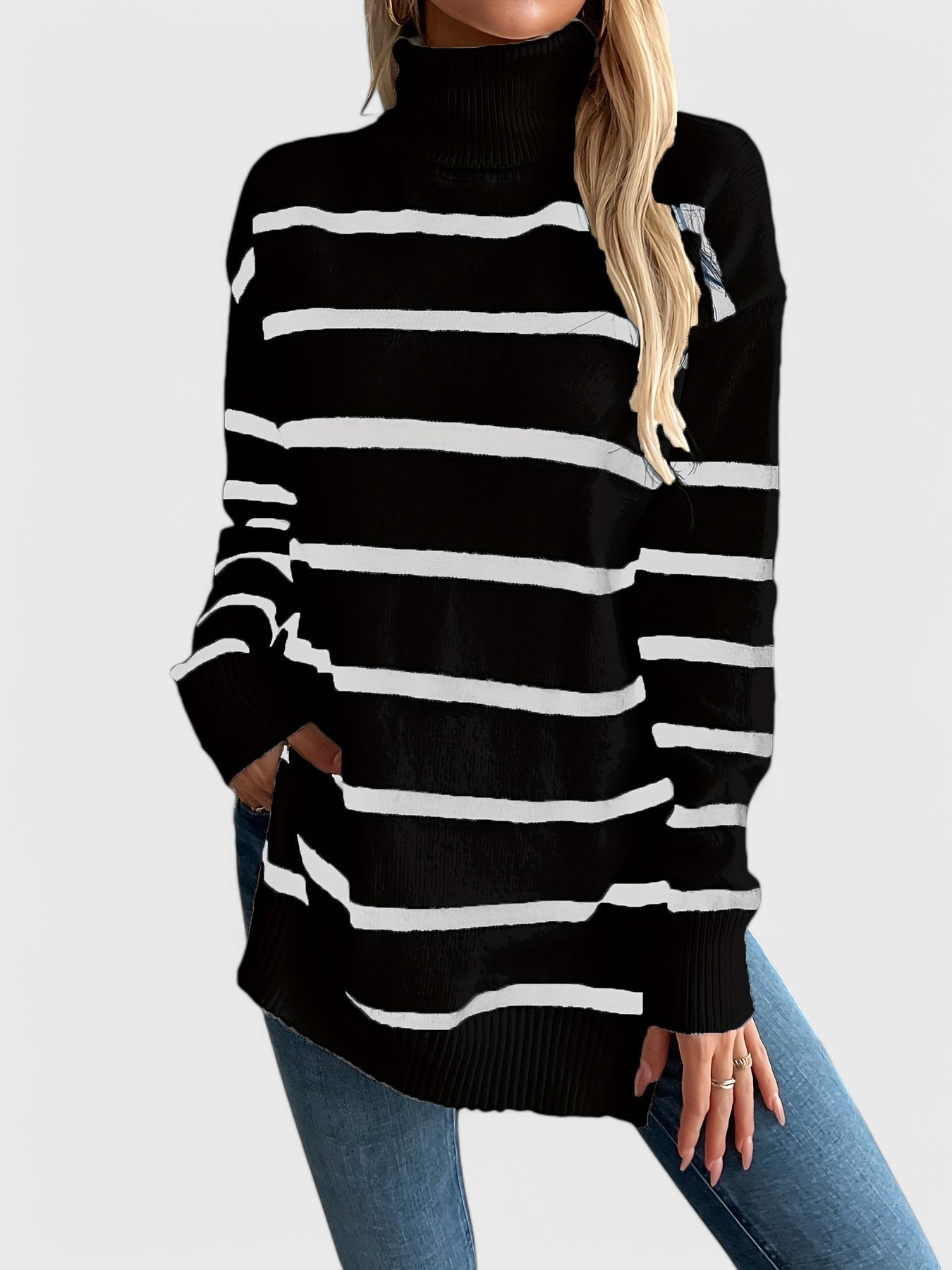 Maya Stylowy sweter w paski