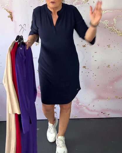 Hanne | Elegancka Sukienka z Dekoltem w Serek