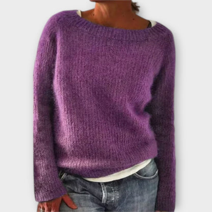 Variant image for  Regine - Jednokolorowy sweter z dzianiny-21