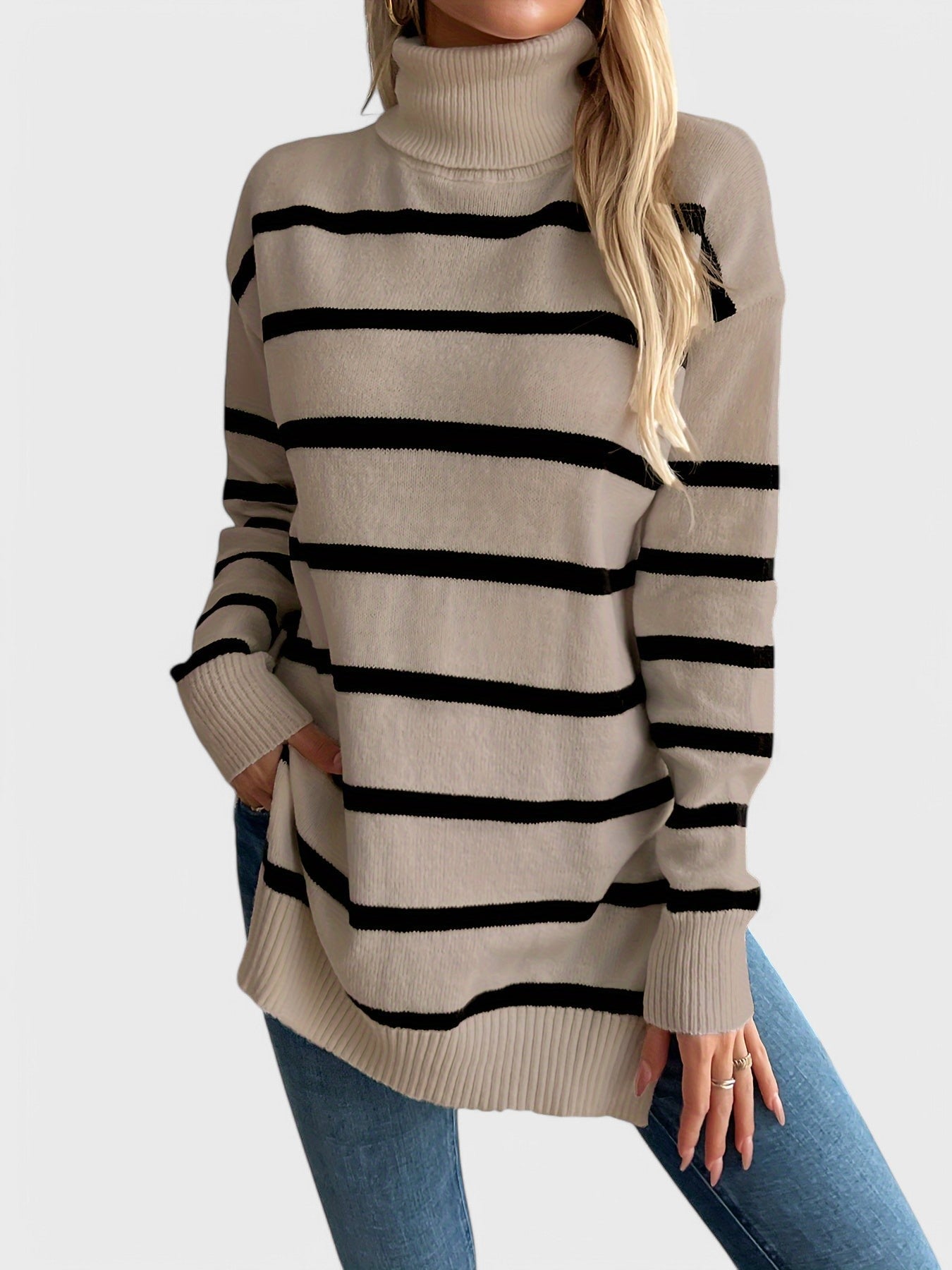 Maya Stylowy sweter w paski