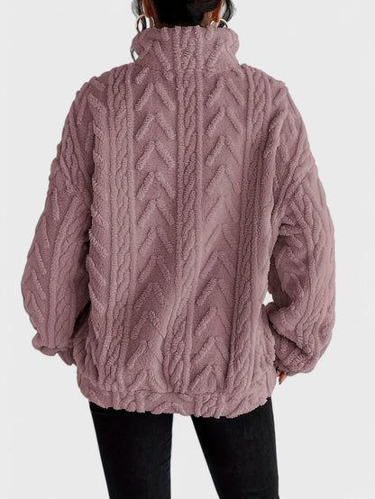 Hazel Elegancki Sweter Fleece