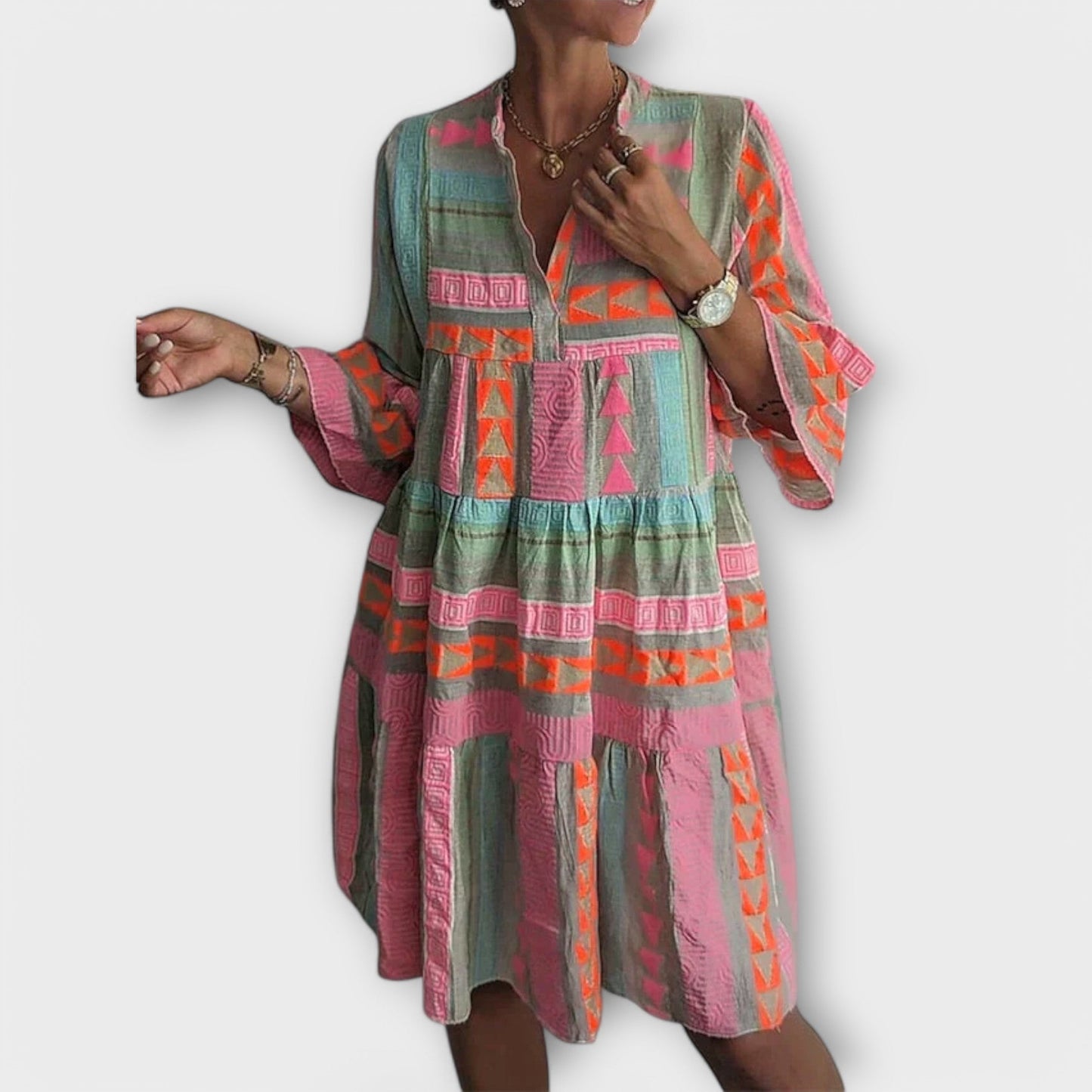 Mabel - Elegancka sukienka midi