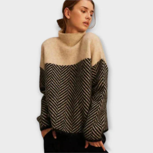 Maeve - Mięki Sweter Z golfem