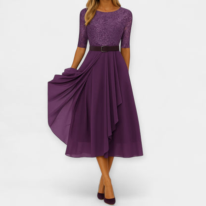 Sukienka midi w eleganckim stylu