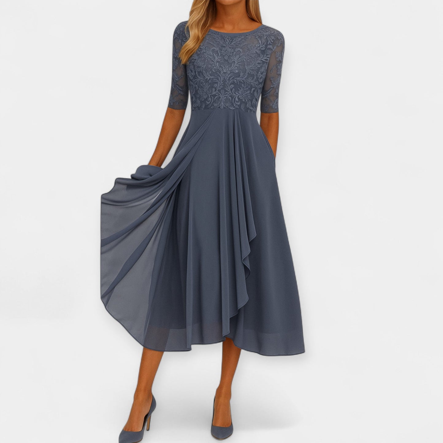 Sukienka midi w eleganckim stylu
