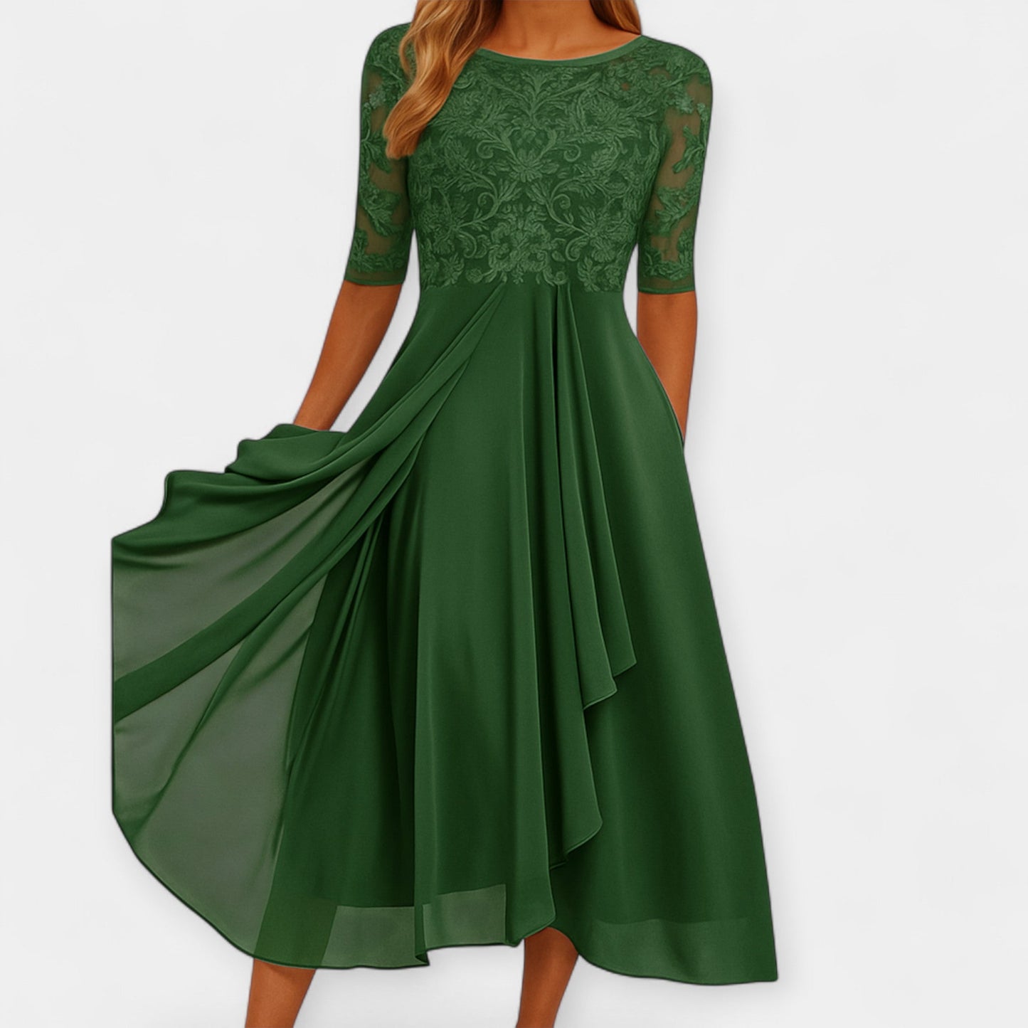 Sukienka midi w eleganckim stylu