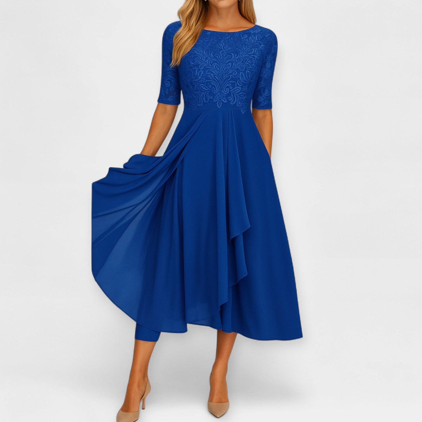 Sukienka midi w eleganckim stylu