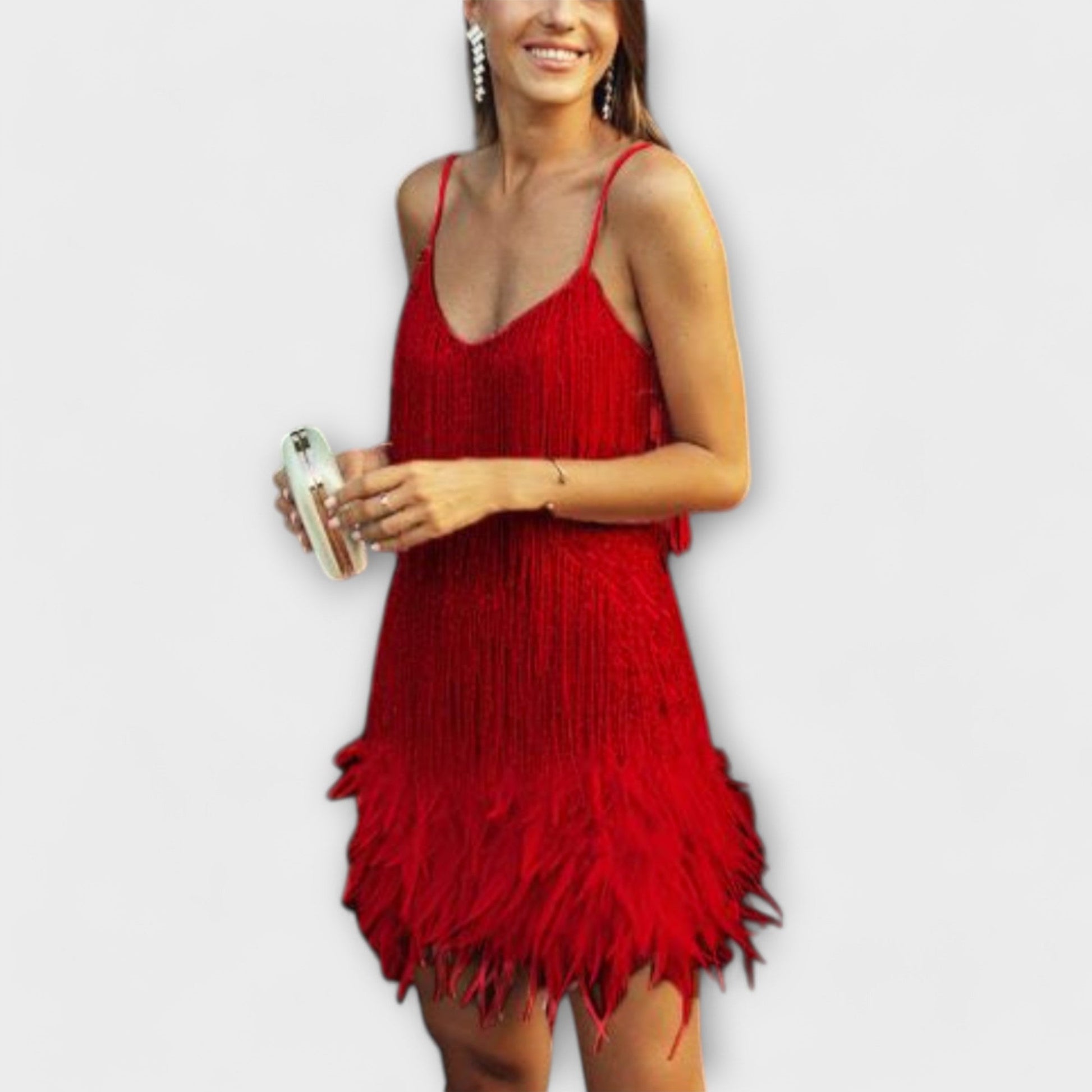 Variant image for Samba - Elegancka sukienka koktajlowa z połyskującymi cekinami-29