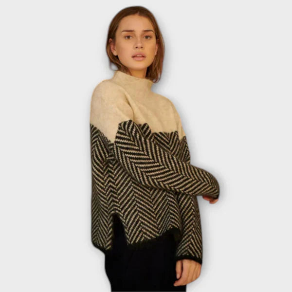 Maeve - Mięki Sweter Z golfem