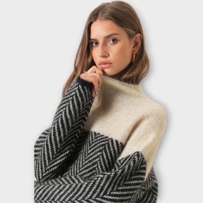 Maeve - Mięki Sweter Z golfem