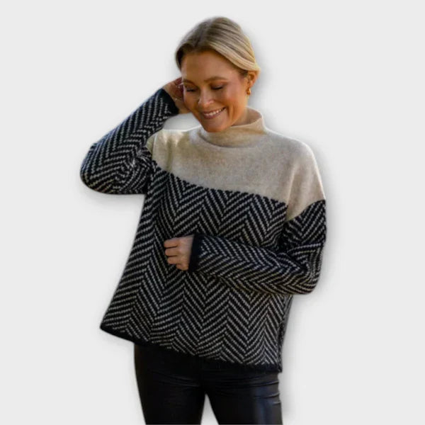 Maeve - Mięki Sweter Z golfem