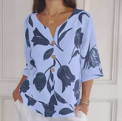 Rosie™ Letnia koszulka w kwiaty