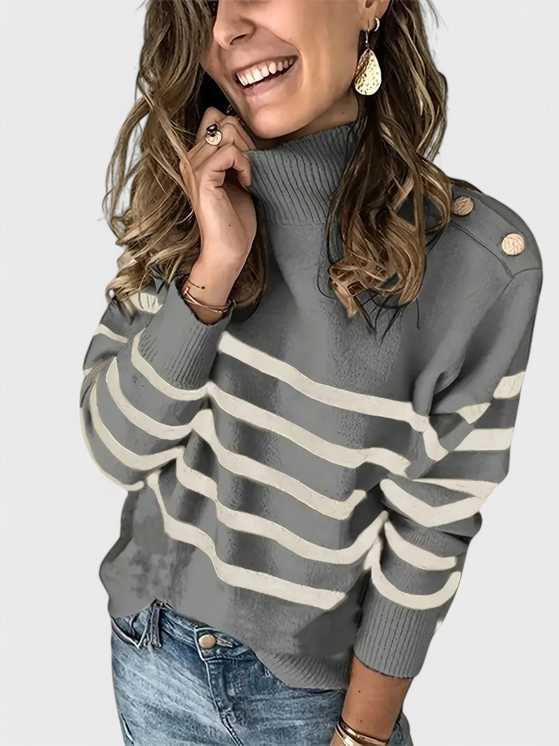 Maya Stylowy sweter w paski