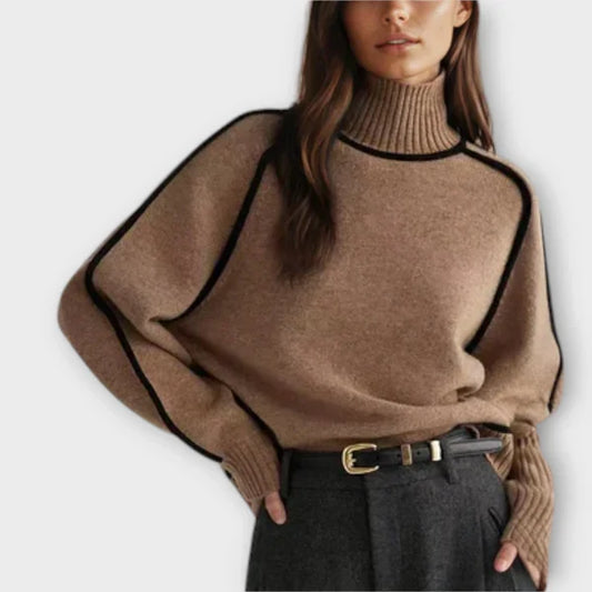 Emilie - Miękki i elegancki sweter z golfem