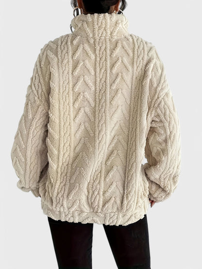 Hazel Elegancki Sweter Fleece