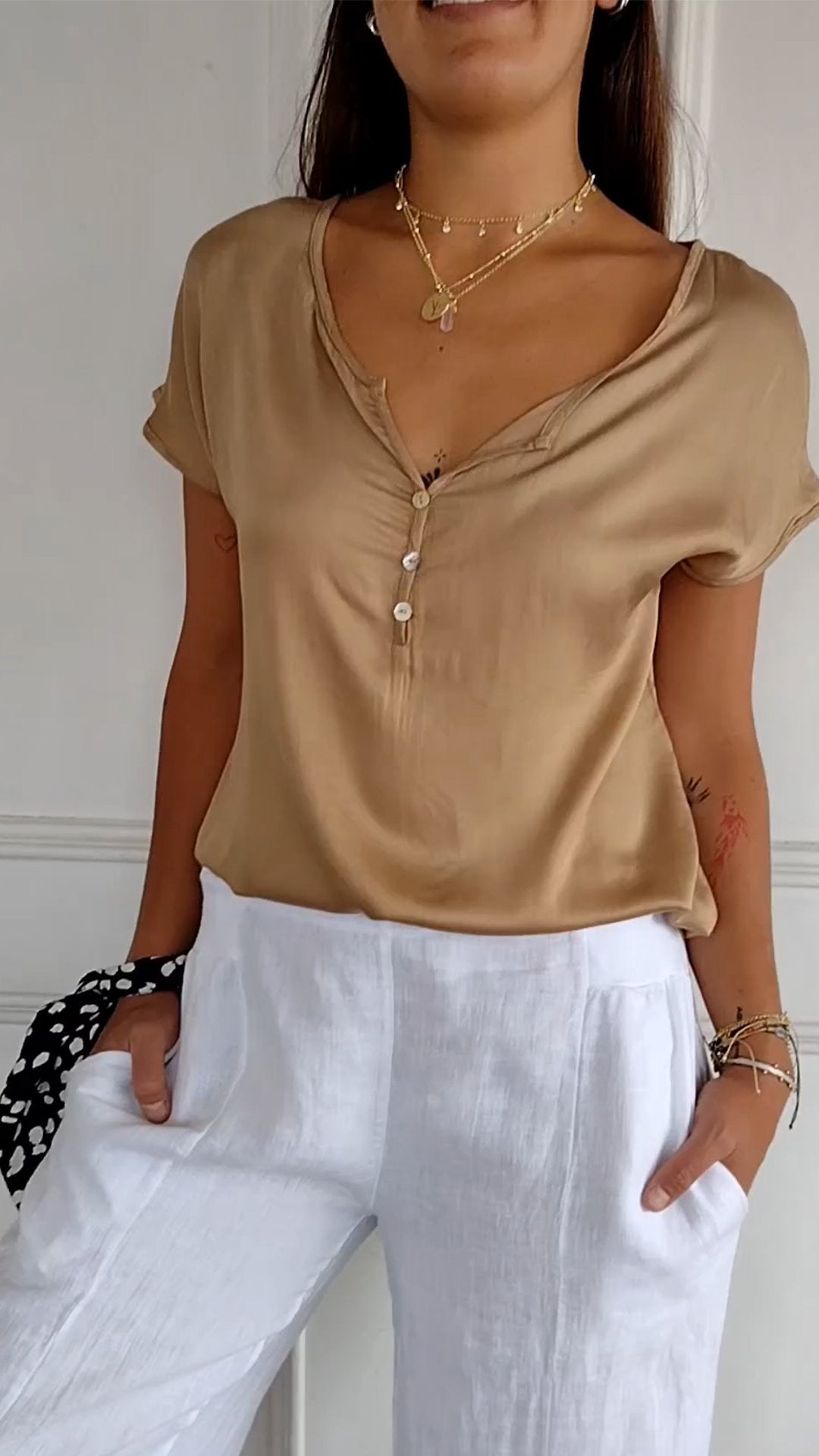 White T -Shirt Kobiet | Letnie odzież dla kobiet | Mia
